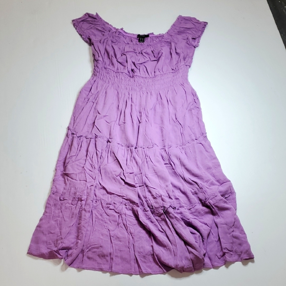 Forever 21 Purple Tiered Sundress